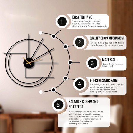 Kitchen Geometric Wall Clock