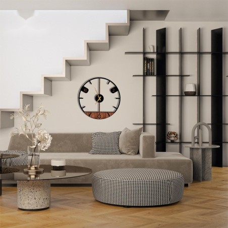 Modern wooden digital wall clock