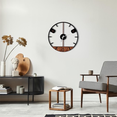 Modern wooden digital wall clock