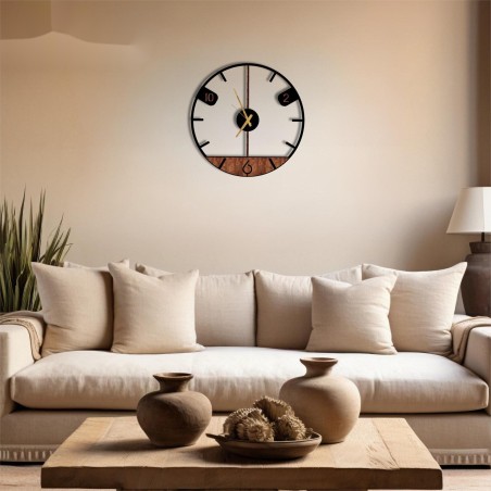 Modern wooden digital wall clock