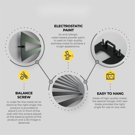 Kitchen Metal Wall Clock