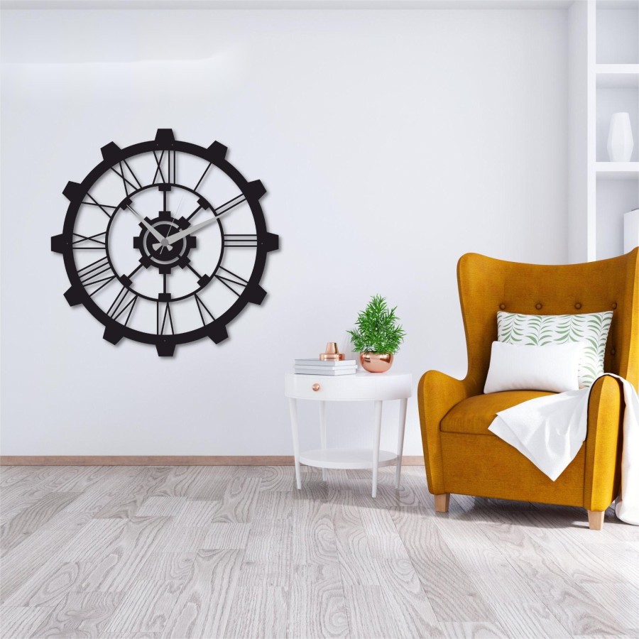 Modern Roman Numeral Wall Clock