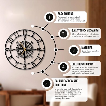 Art Deco style clock