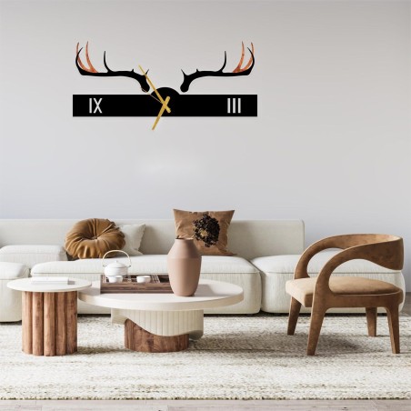 Antler Farmhouse Wall Clock