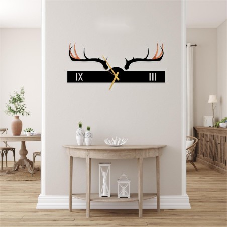 Antler Farmhouse Wall Clock