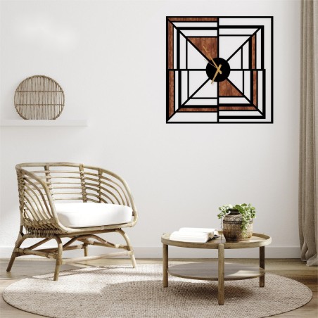 Simple wooden wall clock