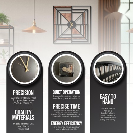 Simple wooden wall clock