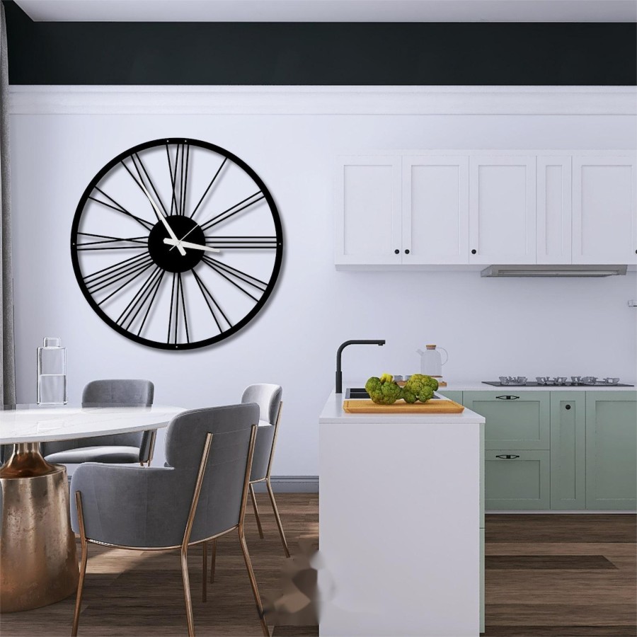 Oversized wall clock with numbers