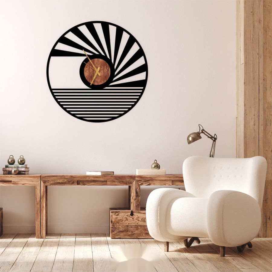 Unique geometric wall clock