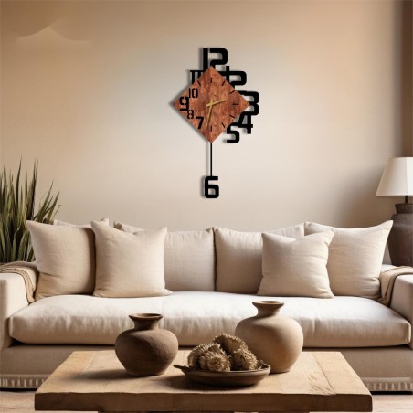 Large wall clock with numbers