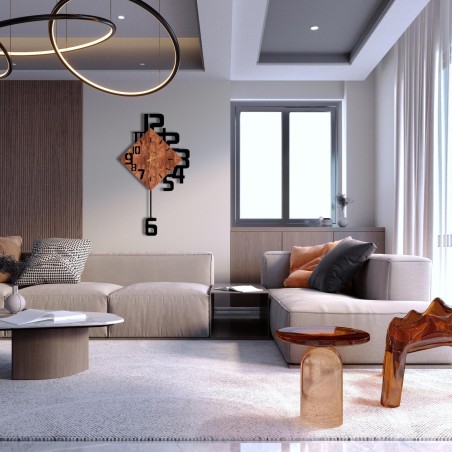 Large wall clock with numbers