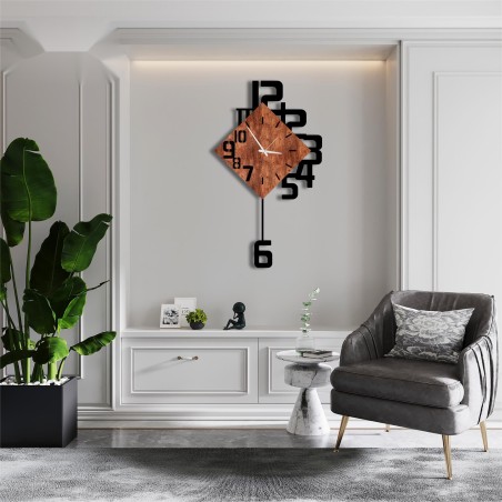 Large wall clock with numbers