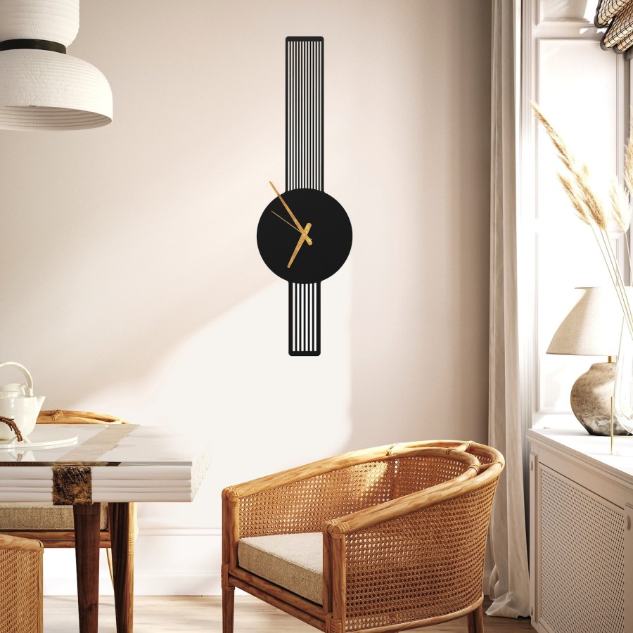 Metal Art Deco Wall Clock