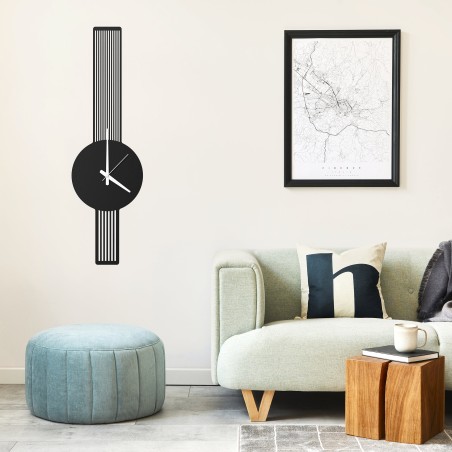 Metal Art Deco Wall Clock