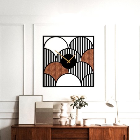 Art Deco Wooden Clock